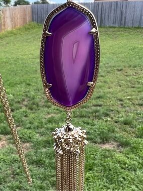 Kendra Scott purple banded agate Rayne